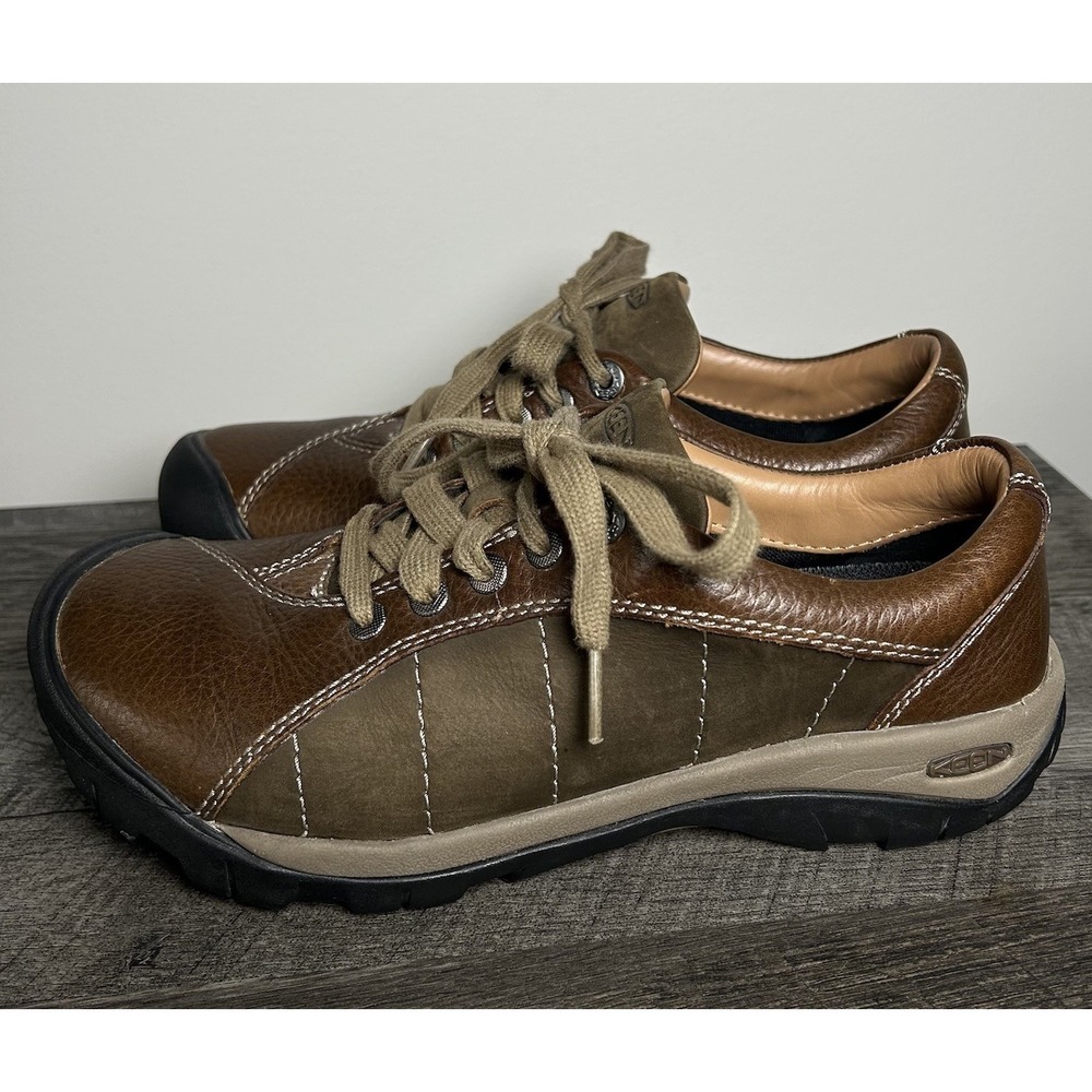 KEEN Presidio 1011401 Brown Leather Hiking Shoes - Women's 8.5 MINT Condition